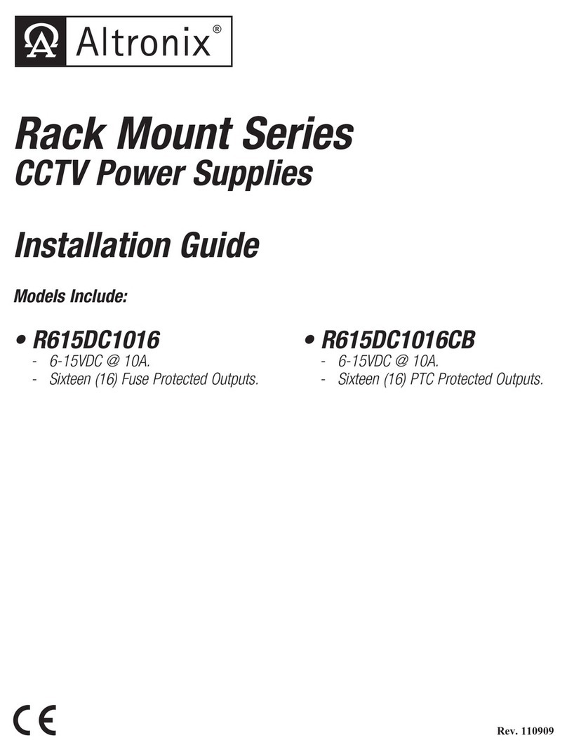 Altronix R615DC1016CB User manual