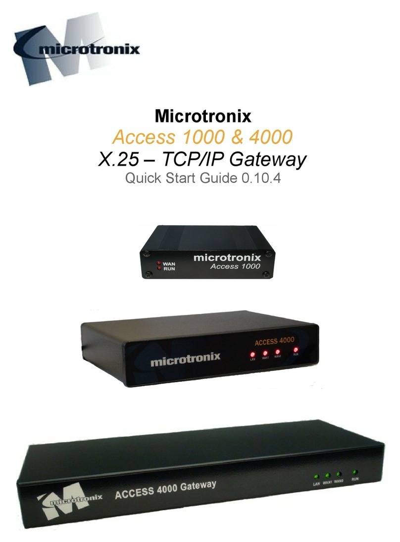 MICROTRONIX access 1000 series quick start guide