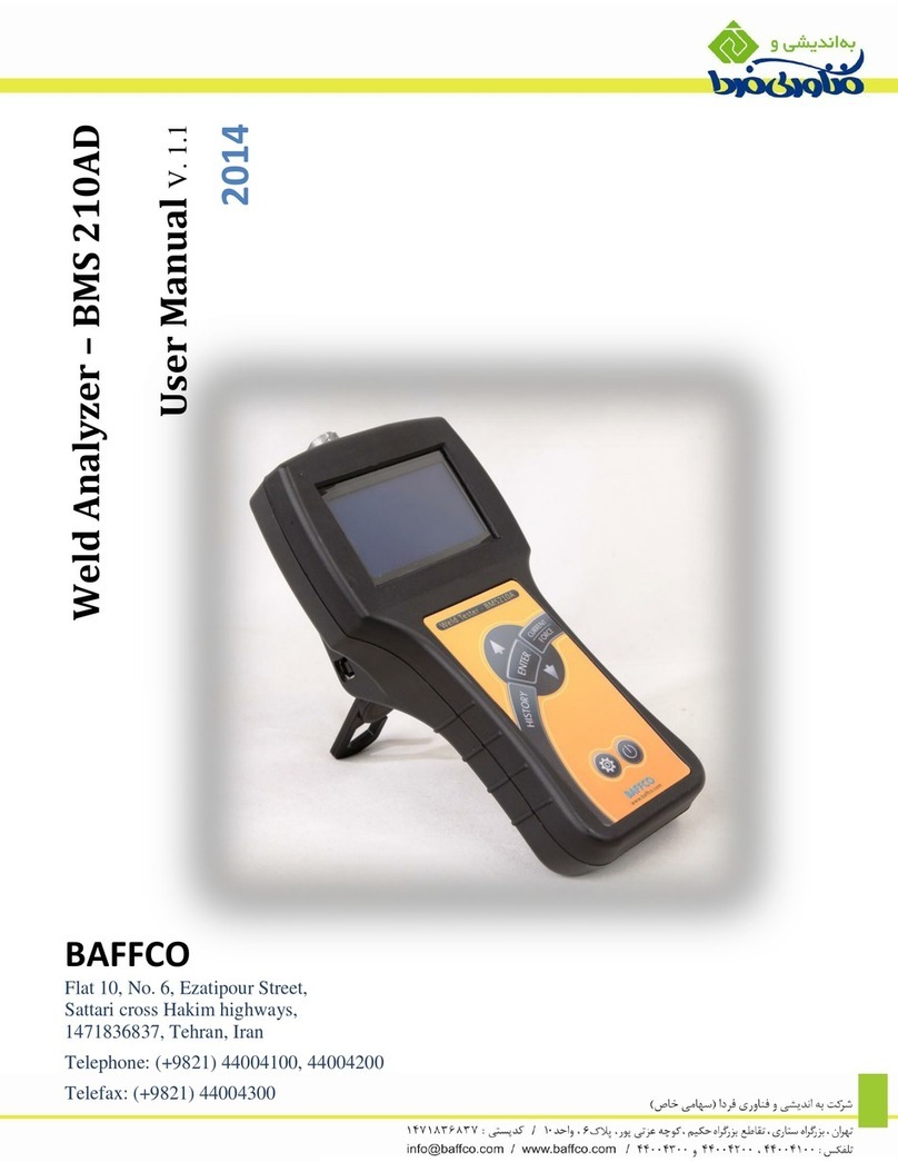 BAFFCO BMS 210AD user manual