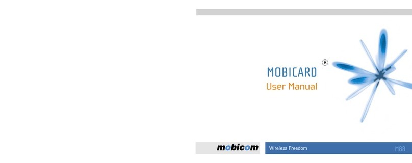 MobiCom MOBICARD M88i user manual