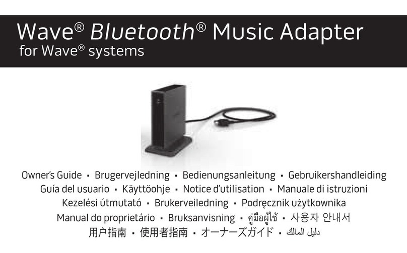 Bose Wave music system User manual