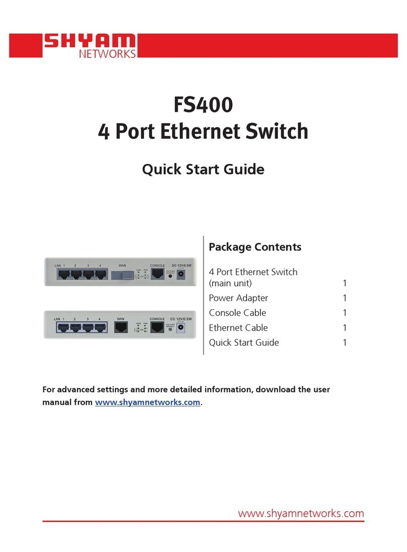 SHYAM Networks FS400 quick start guide