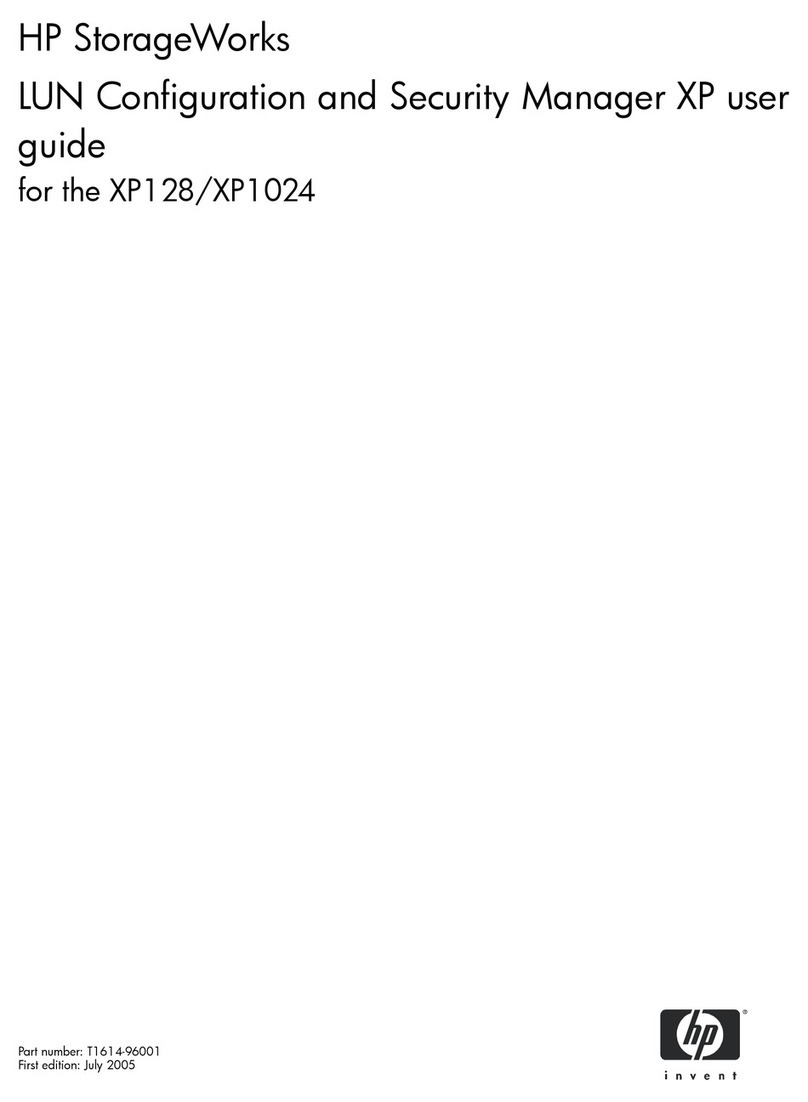 HP StorageWorks XP128 User manual HP StorageWorks XP128 User manual