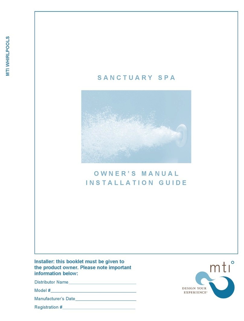 M-TI Sanctuary Spa Troubleshooting guide