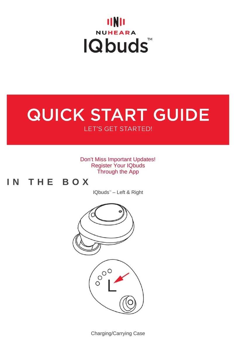 Nuheara IQBUDS quick start guide