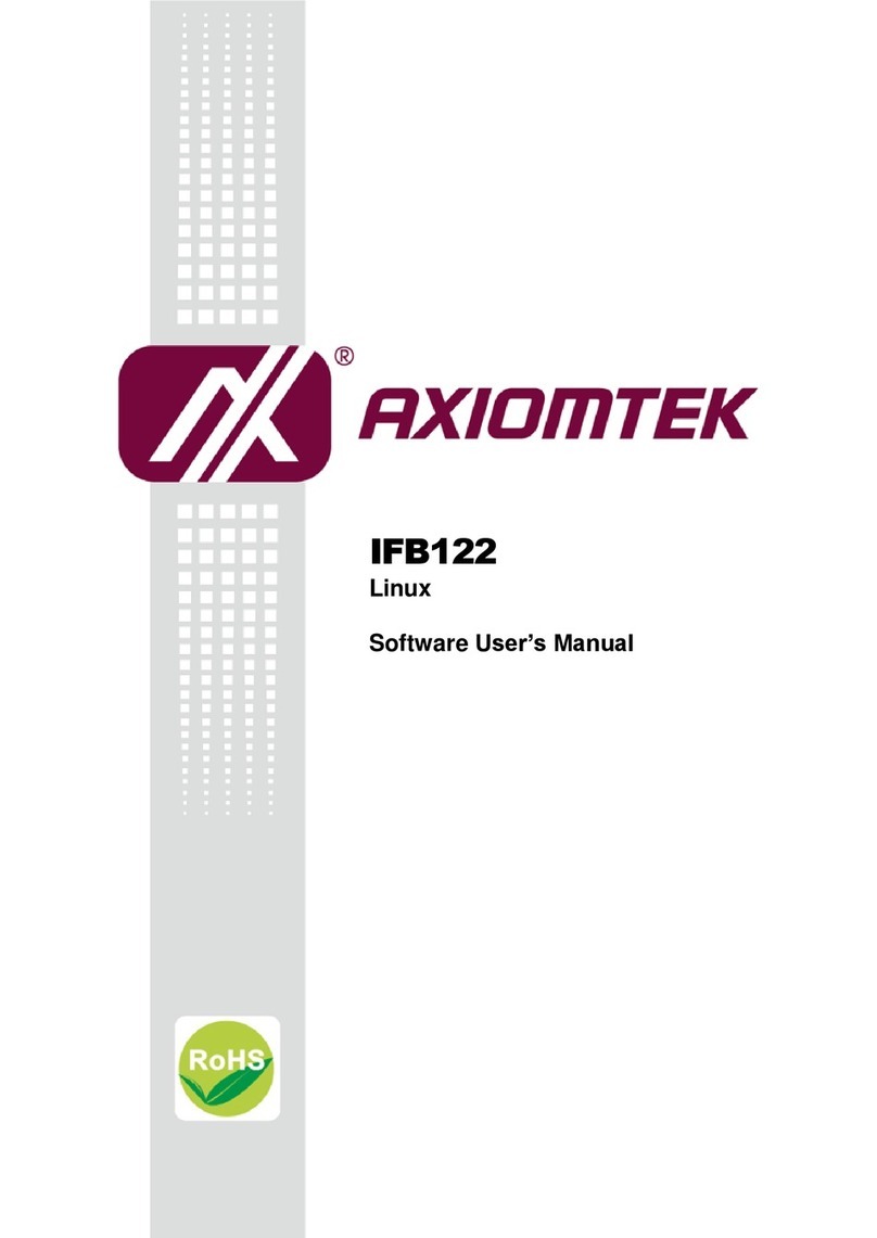 AXIOMTEK IFB122 User manual
