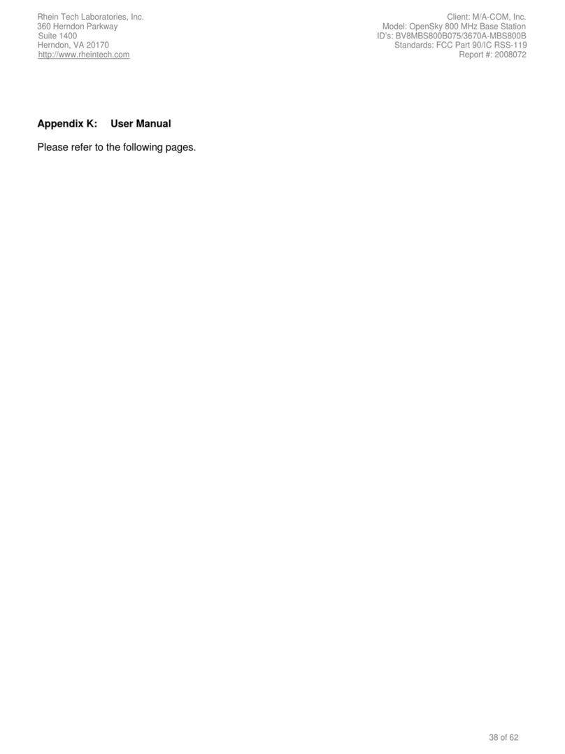 M/A-Com P5100 Series installation manual M/A-Com P5100 Series installation manual