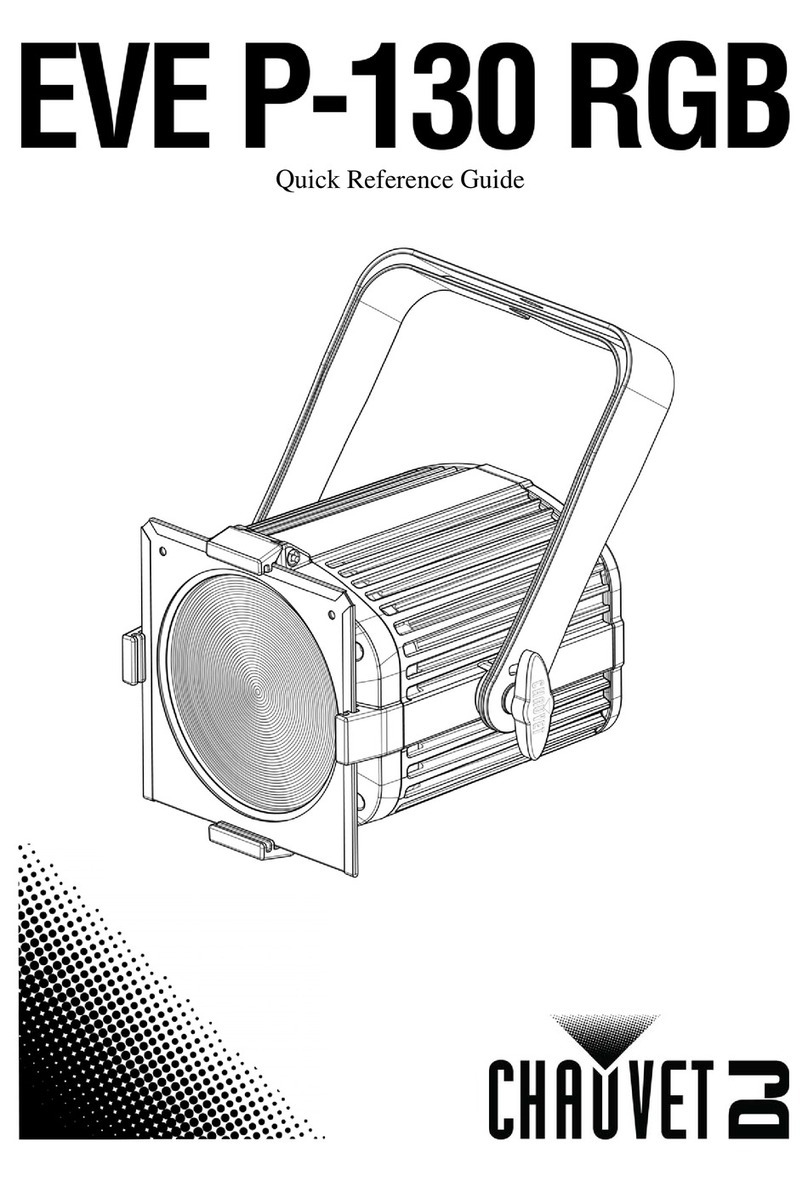 Chauvet DJ EVE P-130 RGB Quick reference guide