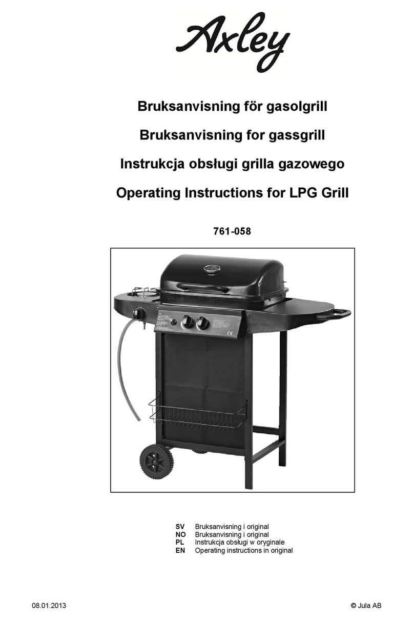 Axley 761-058 operating instructions