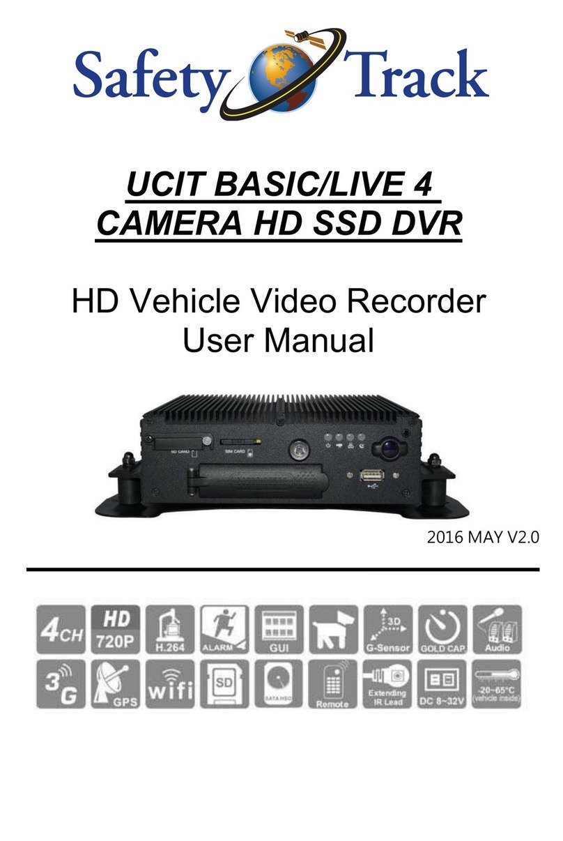 Safety Track UCIT BASIC/LIVE 4 CAMERA HD SSD DVR user manual