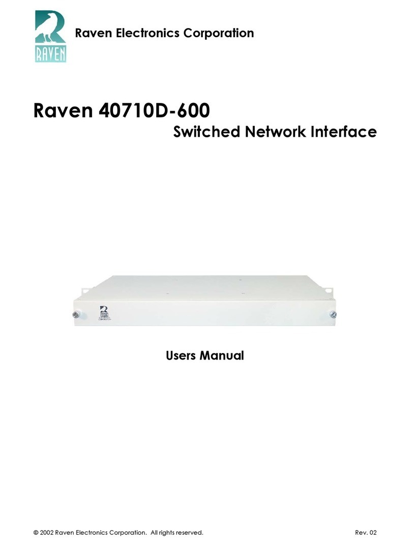 Raven 40710D-600 user manual