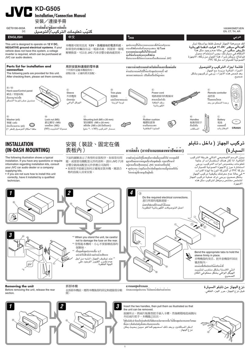 JVC KD-G505 Guide