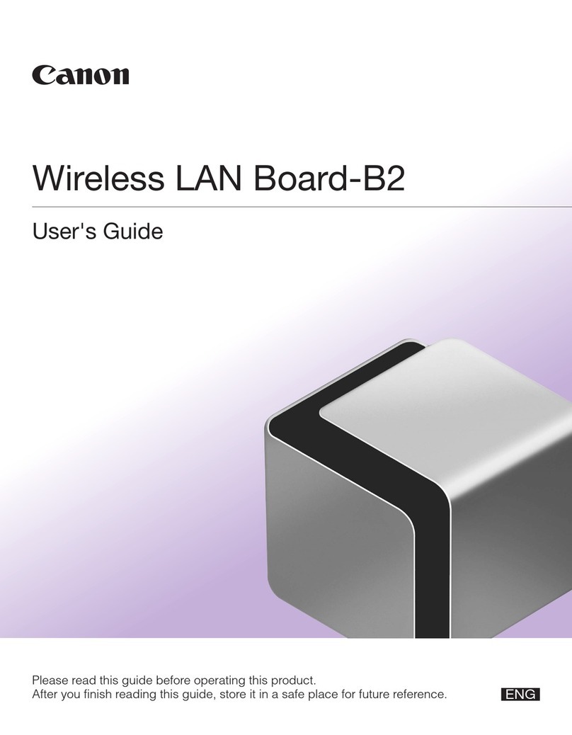 Canon Wireless LAN Board-B2 user guide