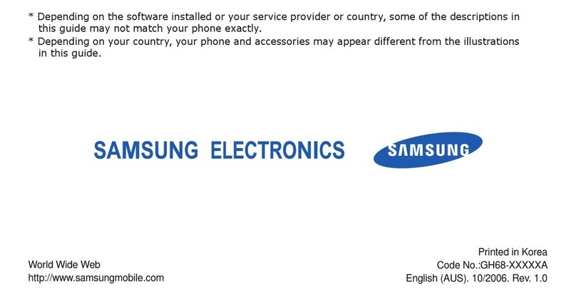 Samsung SGH-A617 User manual