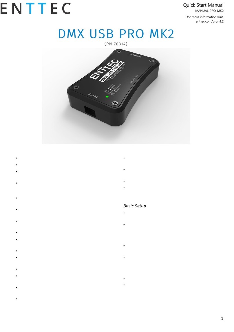 Enttec DMX USB PRO Mk2 Instruction manual