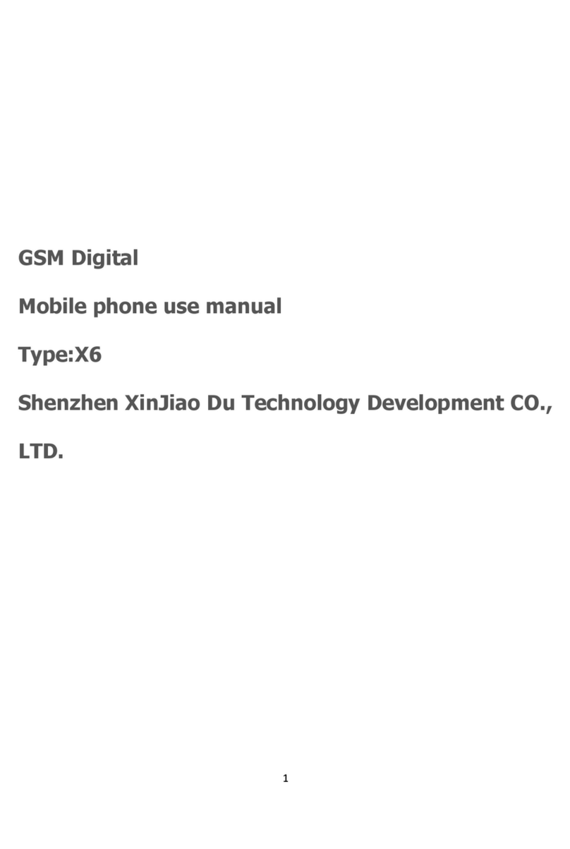 Shenzhen XinJiao Du Technology Development CO. X6 Use manual