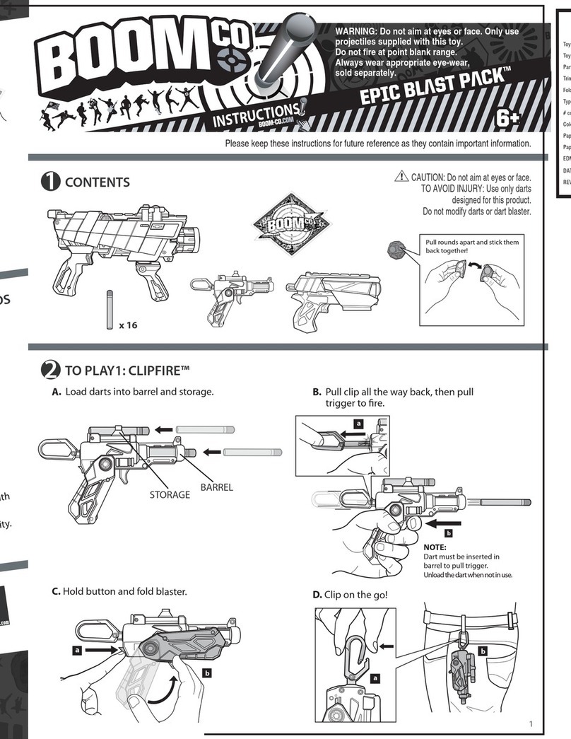 Mattel BOOMco EPIC BLAST PACK instructions