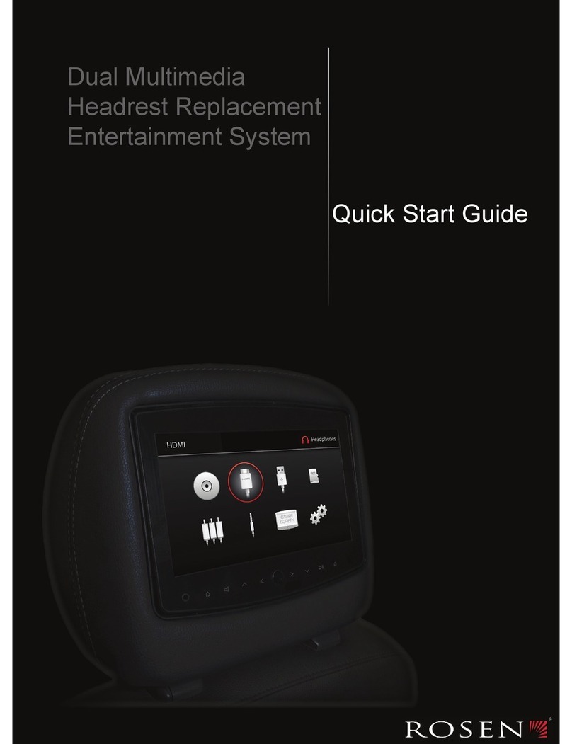 Rosen AV8900H quick start guide