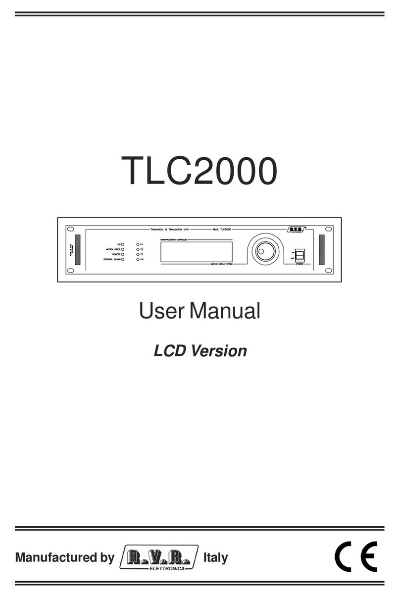 R.V.R. Elettronica SpA TLC2000 User manual