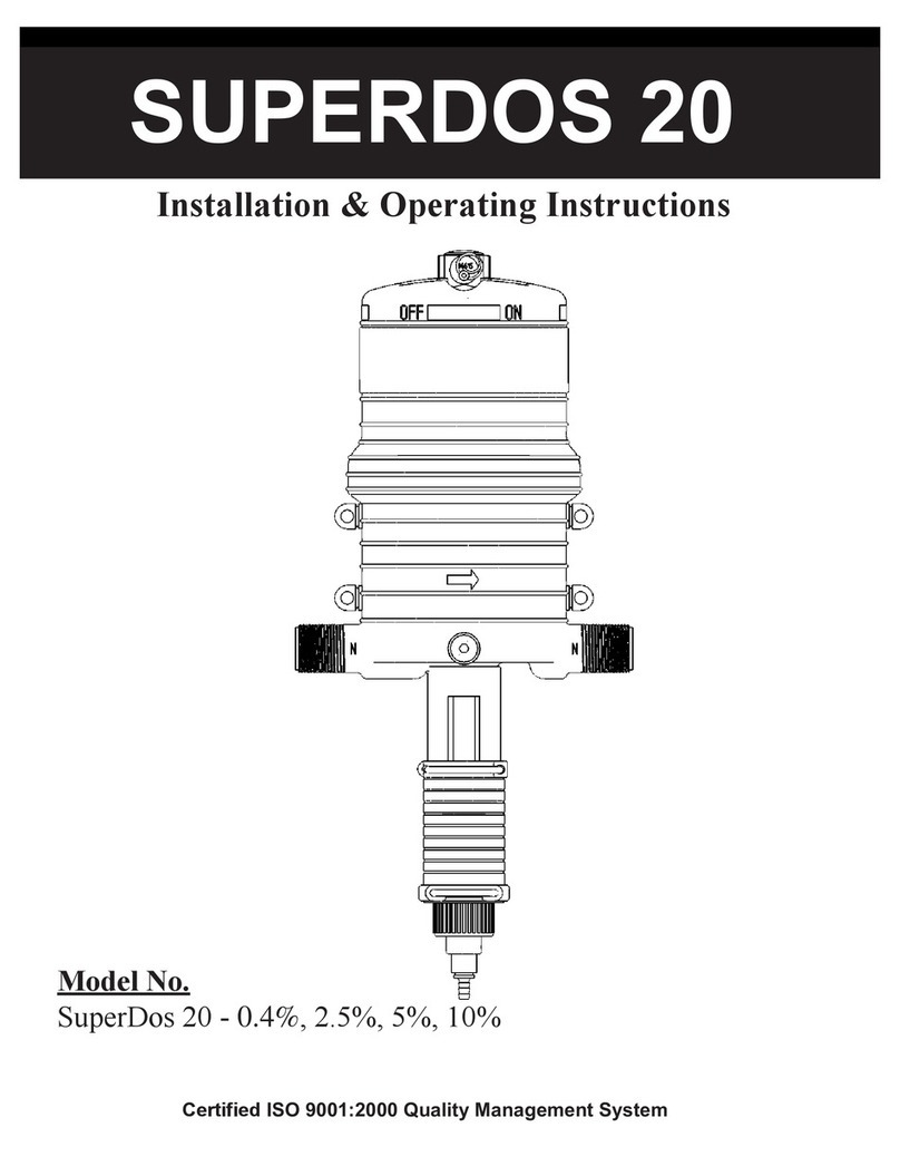 Dosmatic SUPERDOS 20 Installation & operating instructions