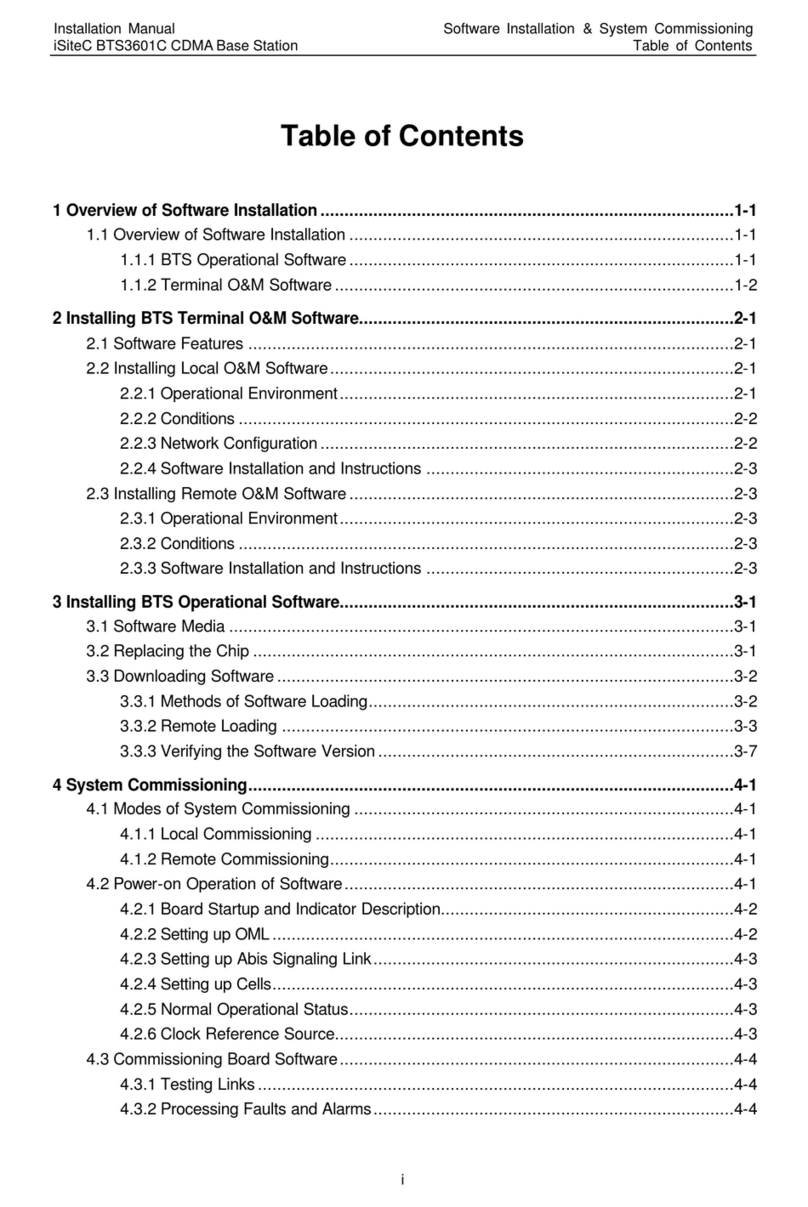 Huawei iSiteC BTS3601C User manual