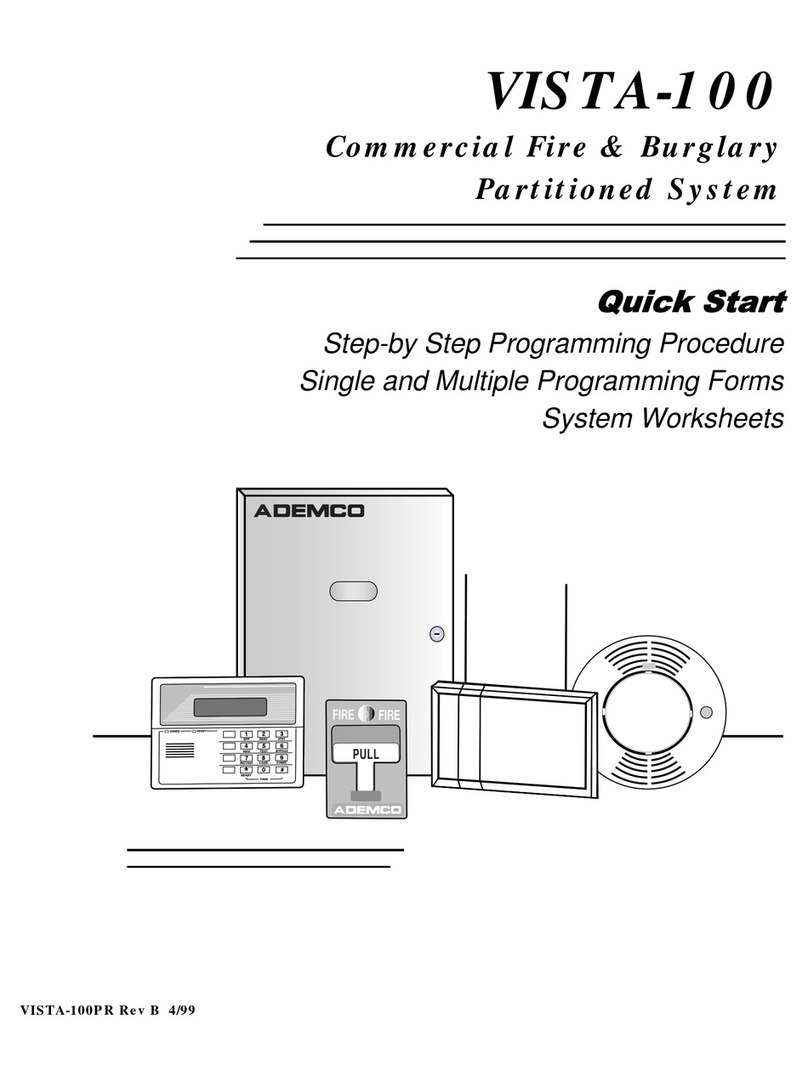 ADEMCO VISTA-100 User manual