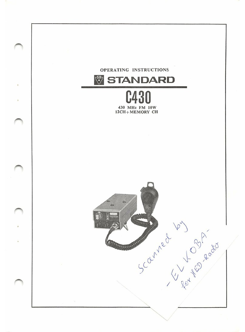 Standard C430 operating instructions
