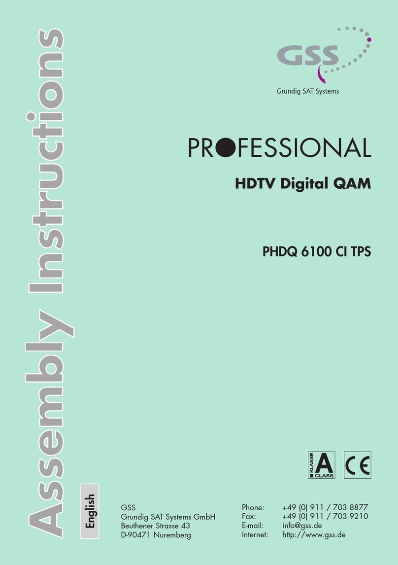 GSS PHDQ 6100 CI TPS Assembly instructions