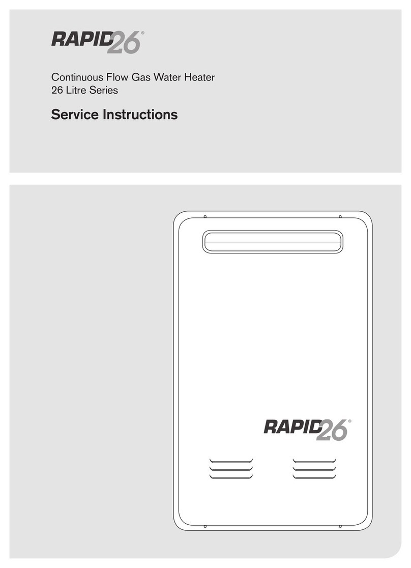 Alliance Appliances Pty Ltd RAPID 26 Service instructions Alliance Appliances Pty Ltd RAPID 26 Service instructions