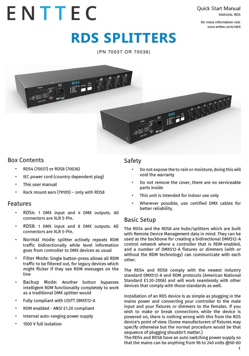 Enttec RDS8 Instruction manual