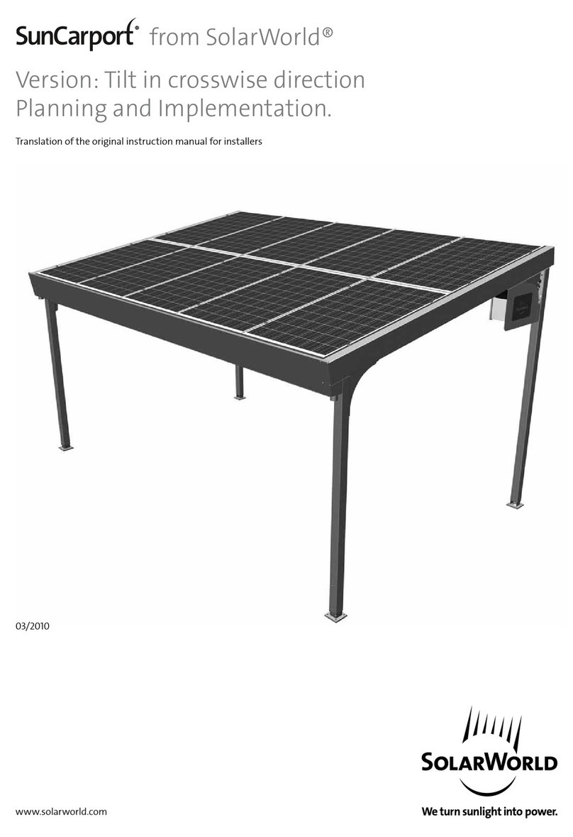 SolarWorld SunCarport User manual