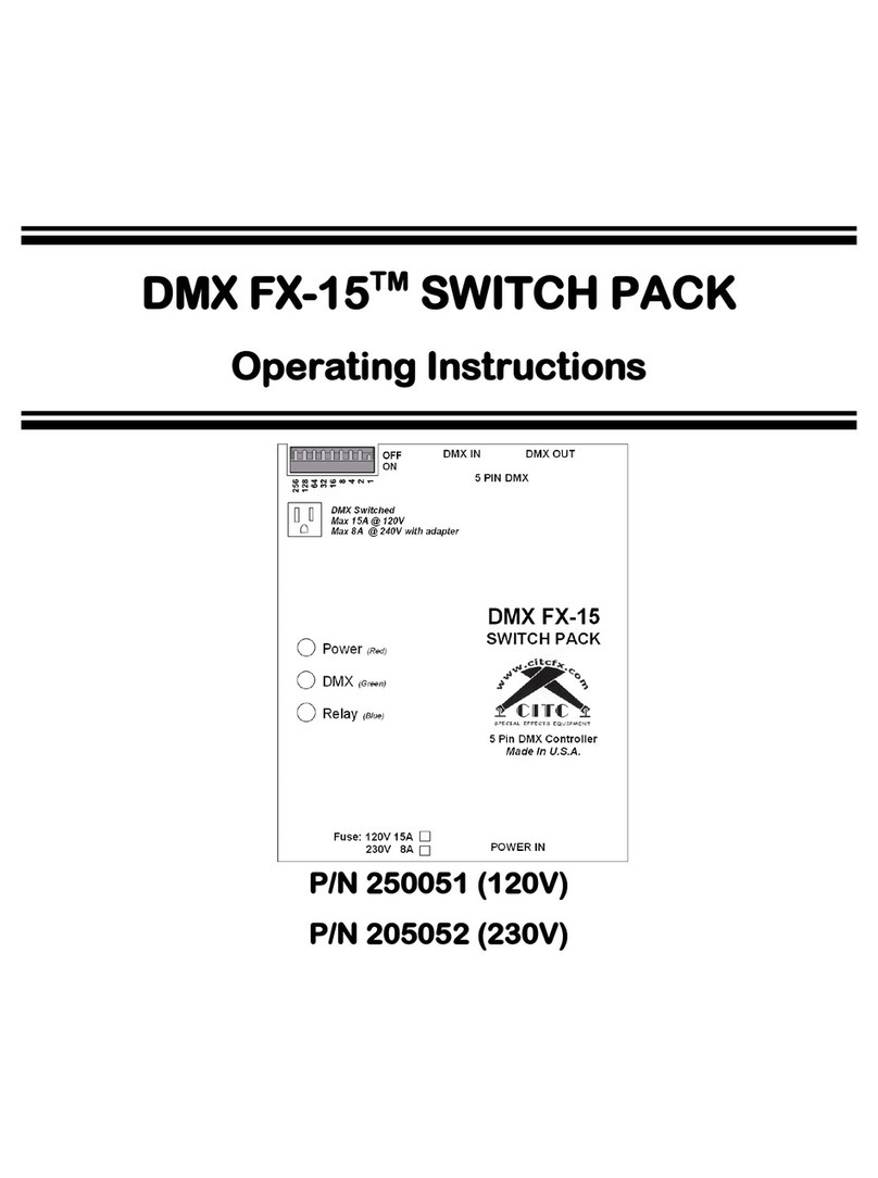 CITC DMX FX-15 250051 operating instructions