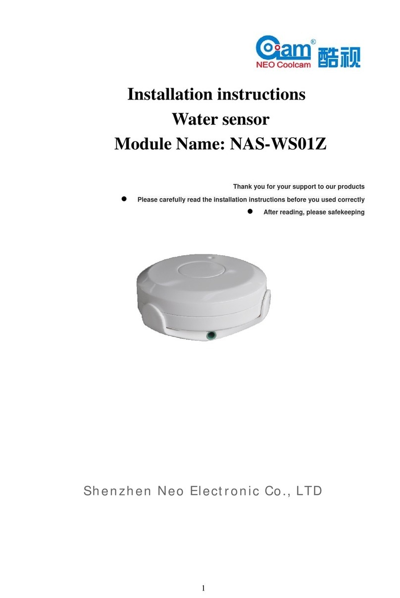 Neo Electronic NAS-WS01Z installation instructions