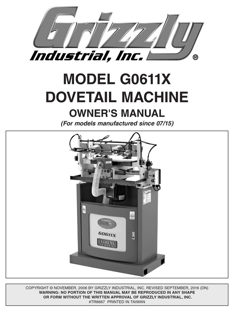 Grizzly G0611X User manual