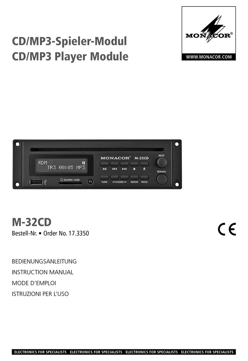 Monacor M-32CD User manual