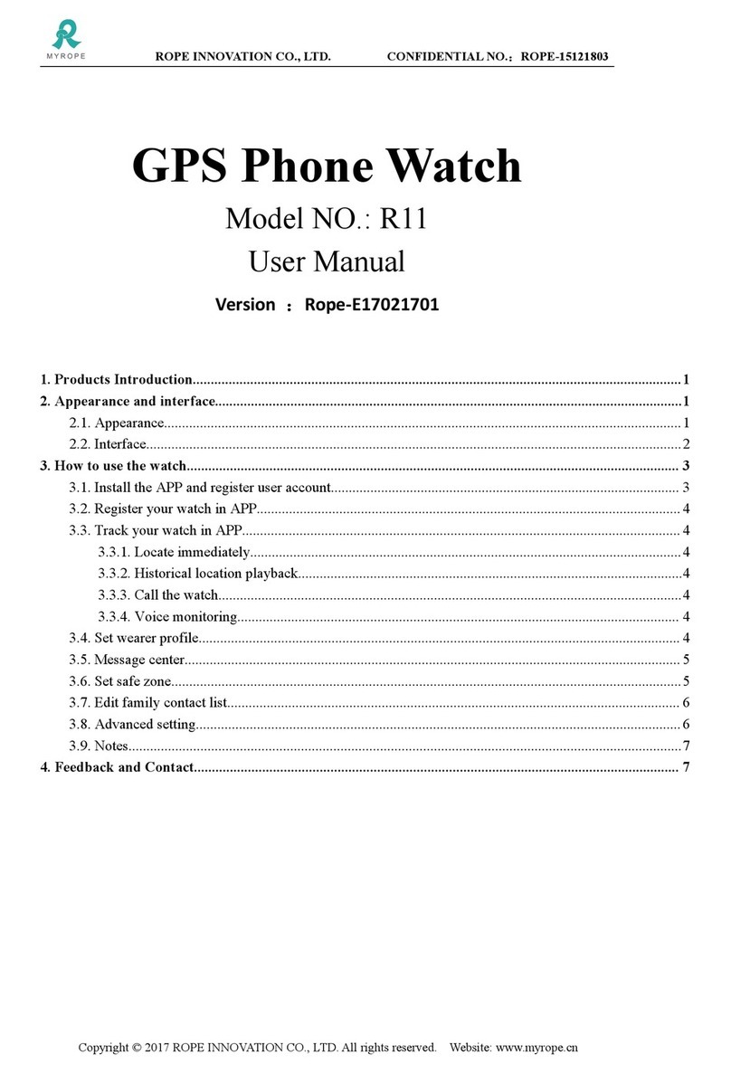 Rope R11 User manual