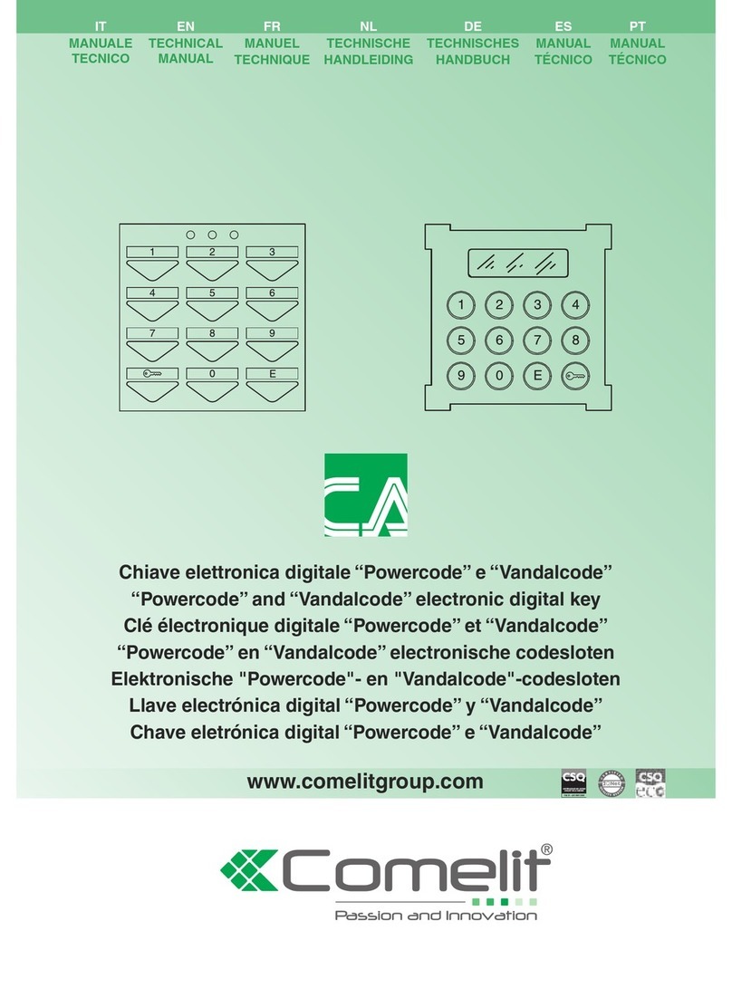 Comelit 3328 Technical manual