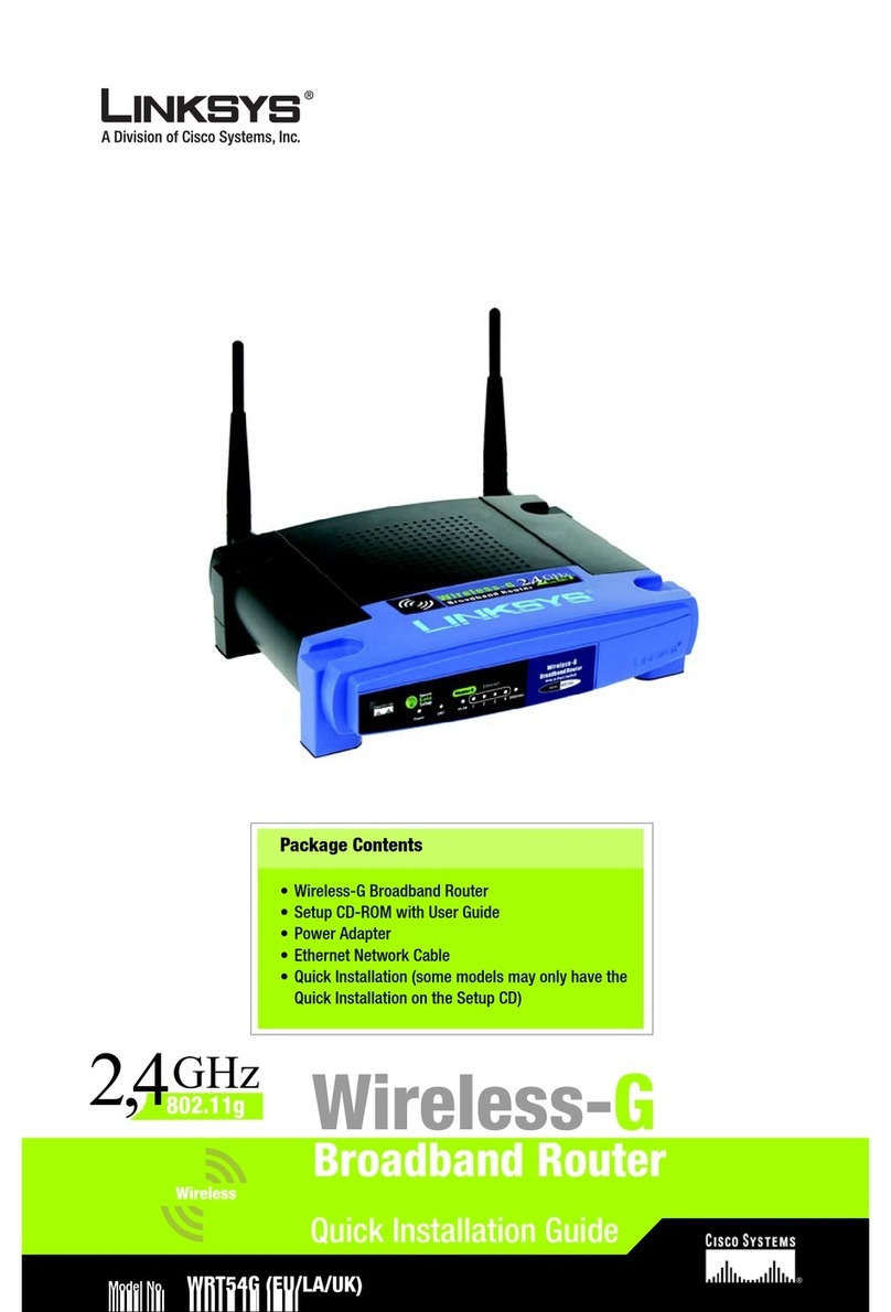 Linksys WRT54G - Wireless-G Broadband Router... Quick installation guide