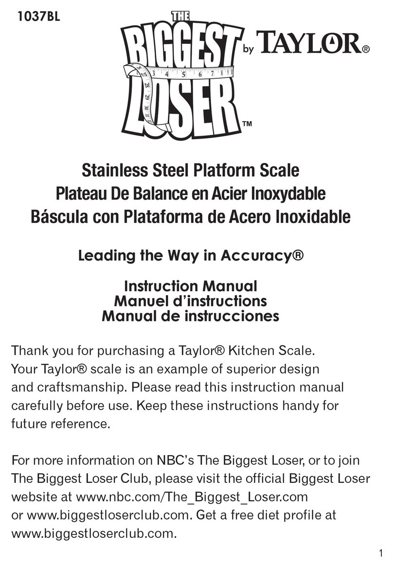 Taylor The Biggest Loser User manual