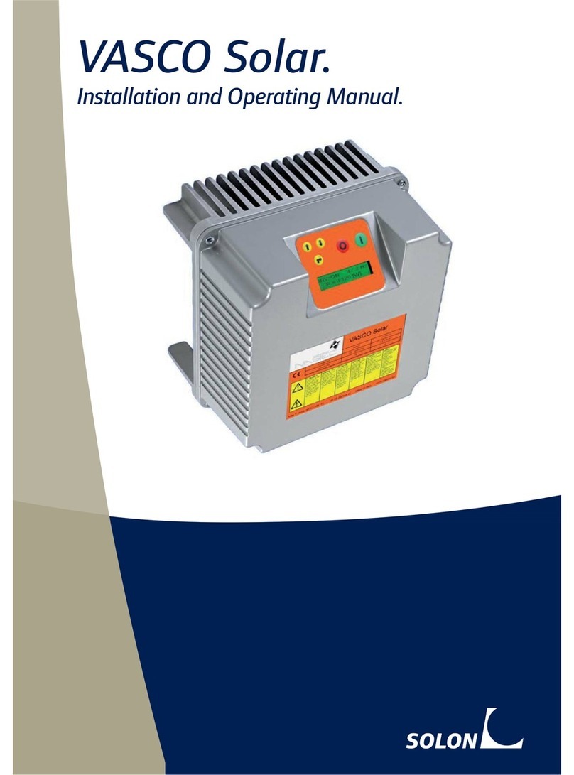 Solon VASCO Solar 212 Installation and operating manual