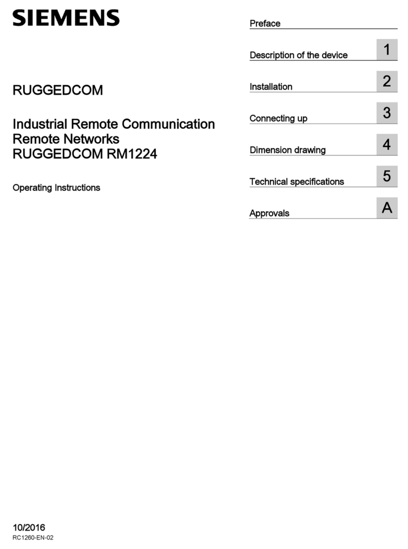 Siemens RUGGEDCOM RM1224 User manual