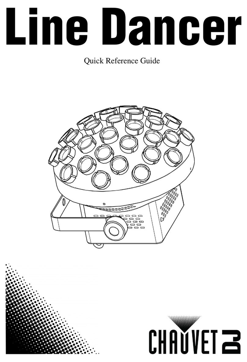 Chauvet Line Dancer LED Quick reference guide