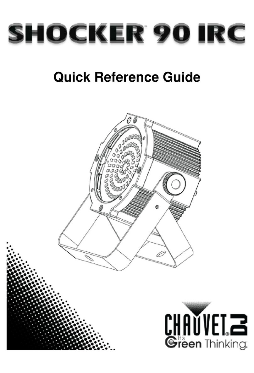 Chauvet Shocker 90 IRC Quick reference guide