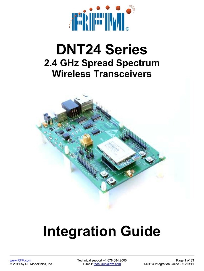RFM DNT24C Quick setup guide