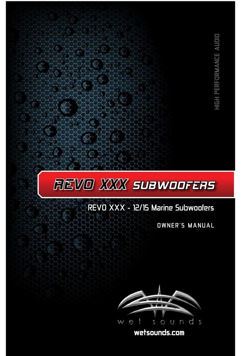 Wet Sounds REVO XXX-12 owner's manual