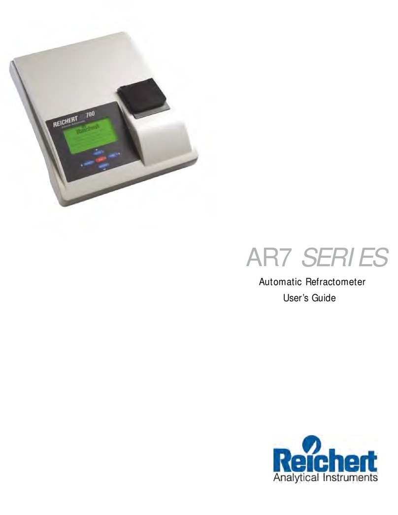 Reichert AR700 user guide