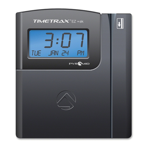 Pyramid TTEZEK TIMETRAX EZ ek quick start guide
