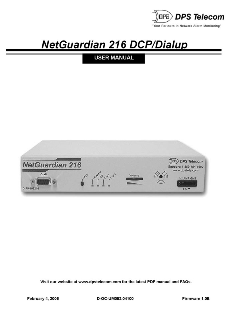 DPS Telecom NetGuardian 216 DCP user manual