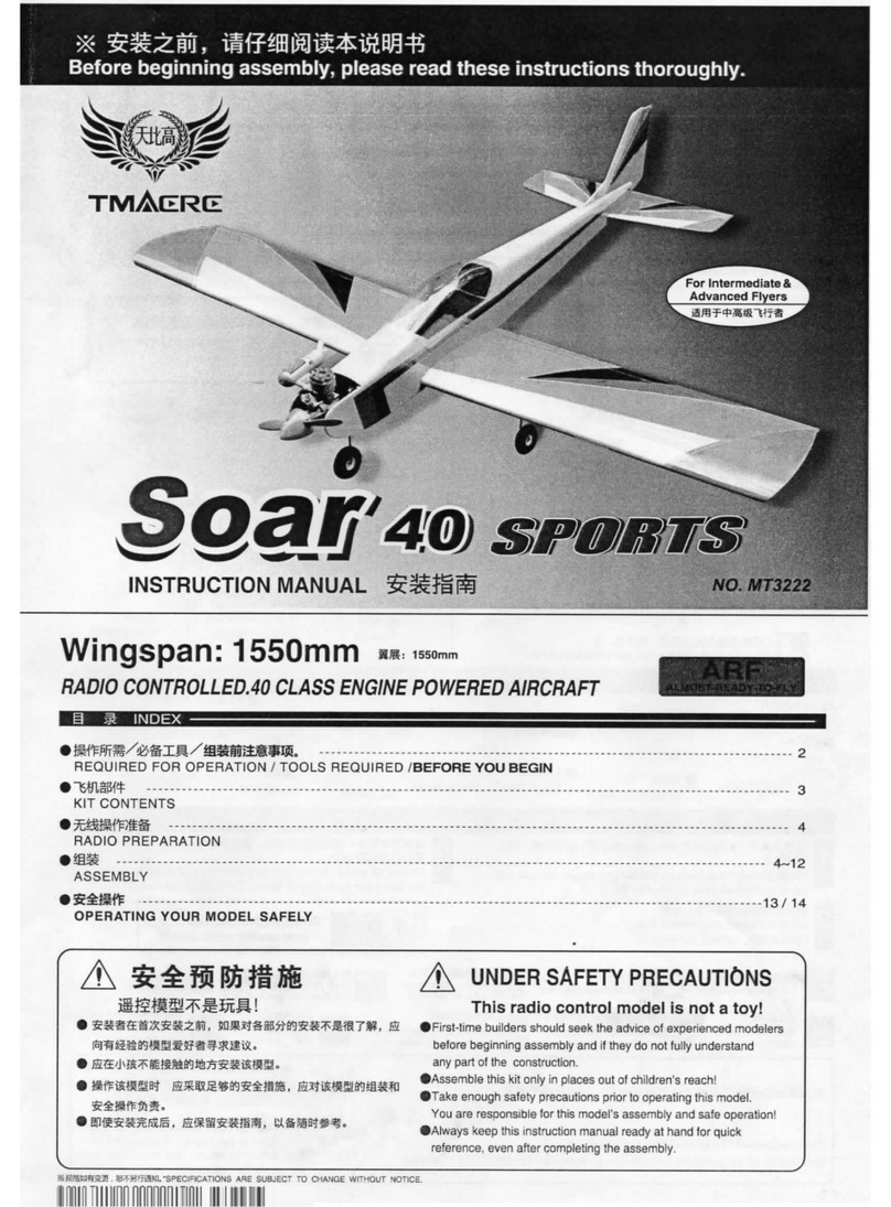 Tmax RC SOAR 40 SPORTS instruction manual