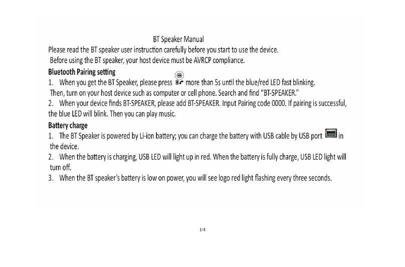 Topseed TSJC-BT02 user manual
